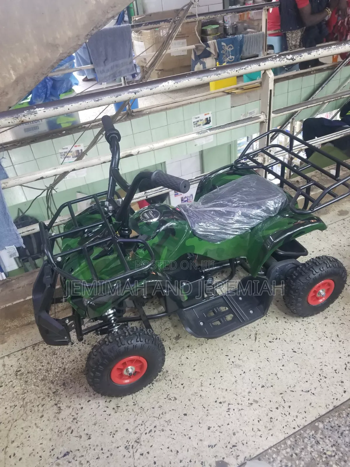 Battery Key Powered Kid's Atv Motor Bike Car