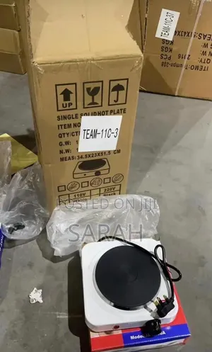White Single Electric Hot Plate.
