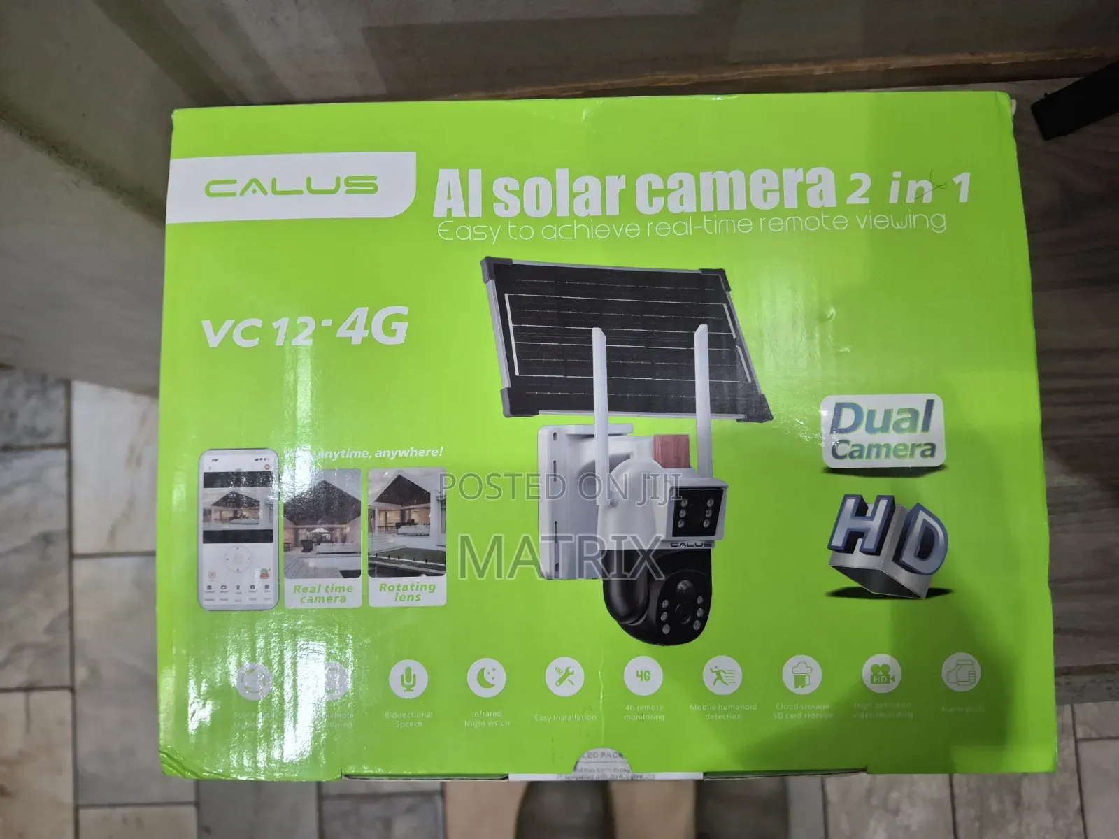 Calus Vc12 4g Ai Solar Camera 2 in 1