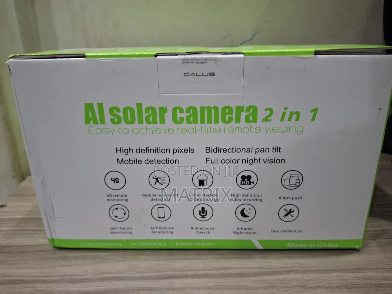 Calus Vc12 4g Ai Solar Camera 2 in 1