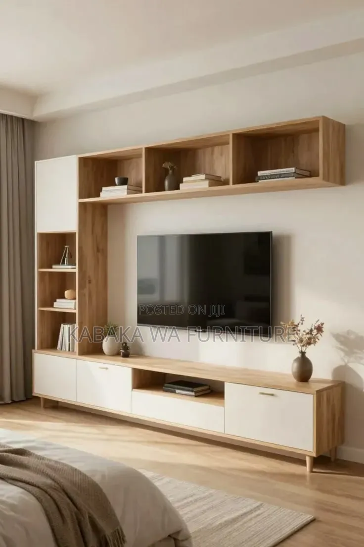Home - Paid Installation - Modern Tv Unit/Cabinet With Gray