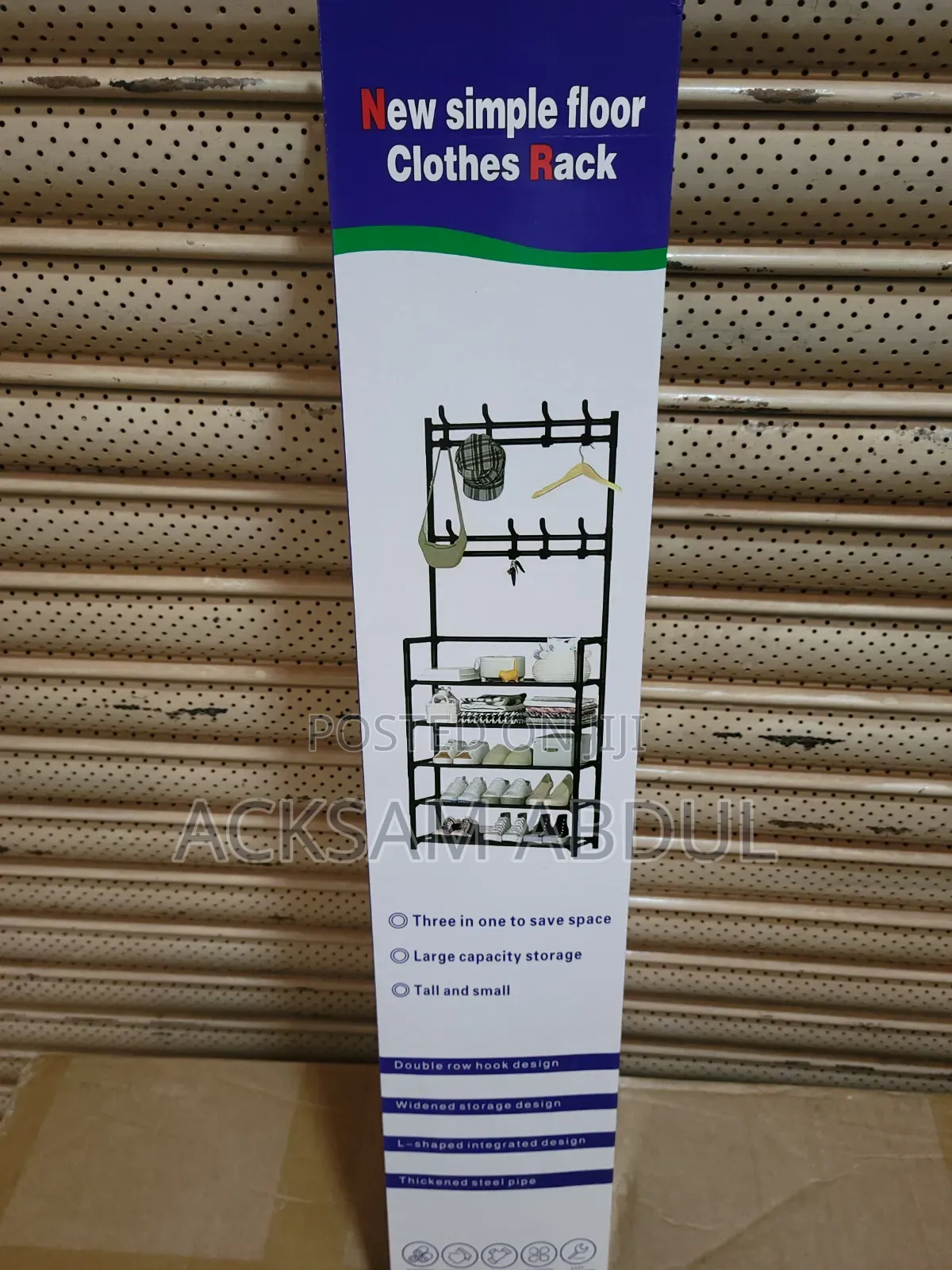New Simple Floor Clothes Shoes Rack