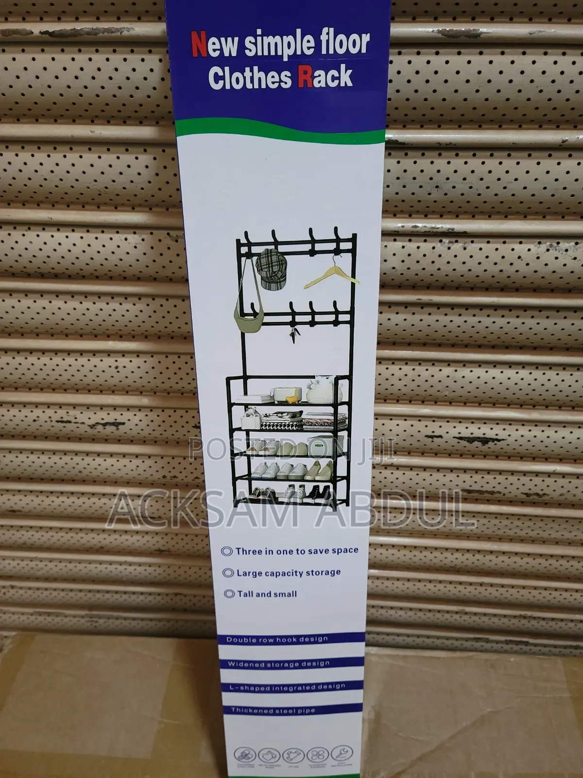 New Simple Floor Clothes Shoes Rack