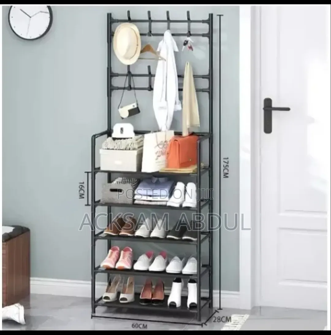 New Simple Floor Clothes Shoes Rack