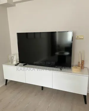 Wampat Glass Door Farmhouse /Tv Stand/ for TVS/Up to 75 Inchtv Stand