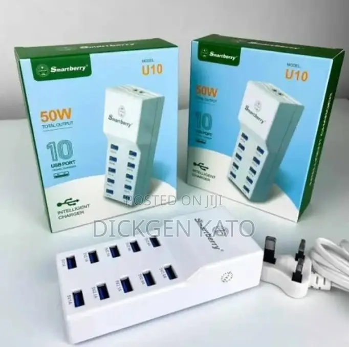 10 Port 50w Smartberry Usb 3.0 Power Hub