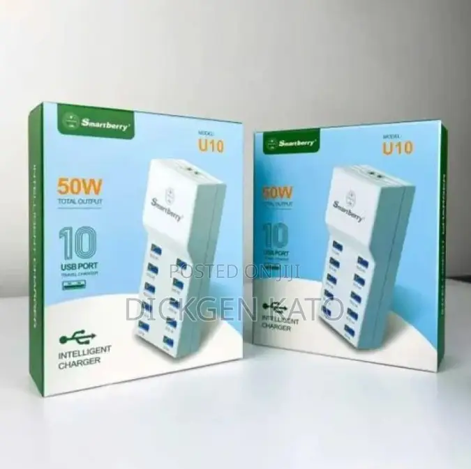 10 Port 50w Smartberry Usb 3.0 Power Hub
