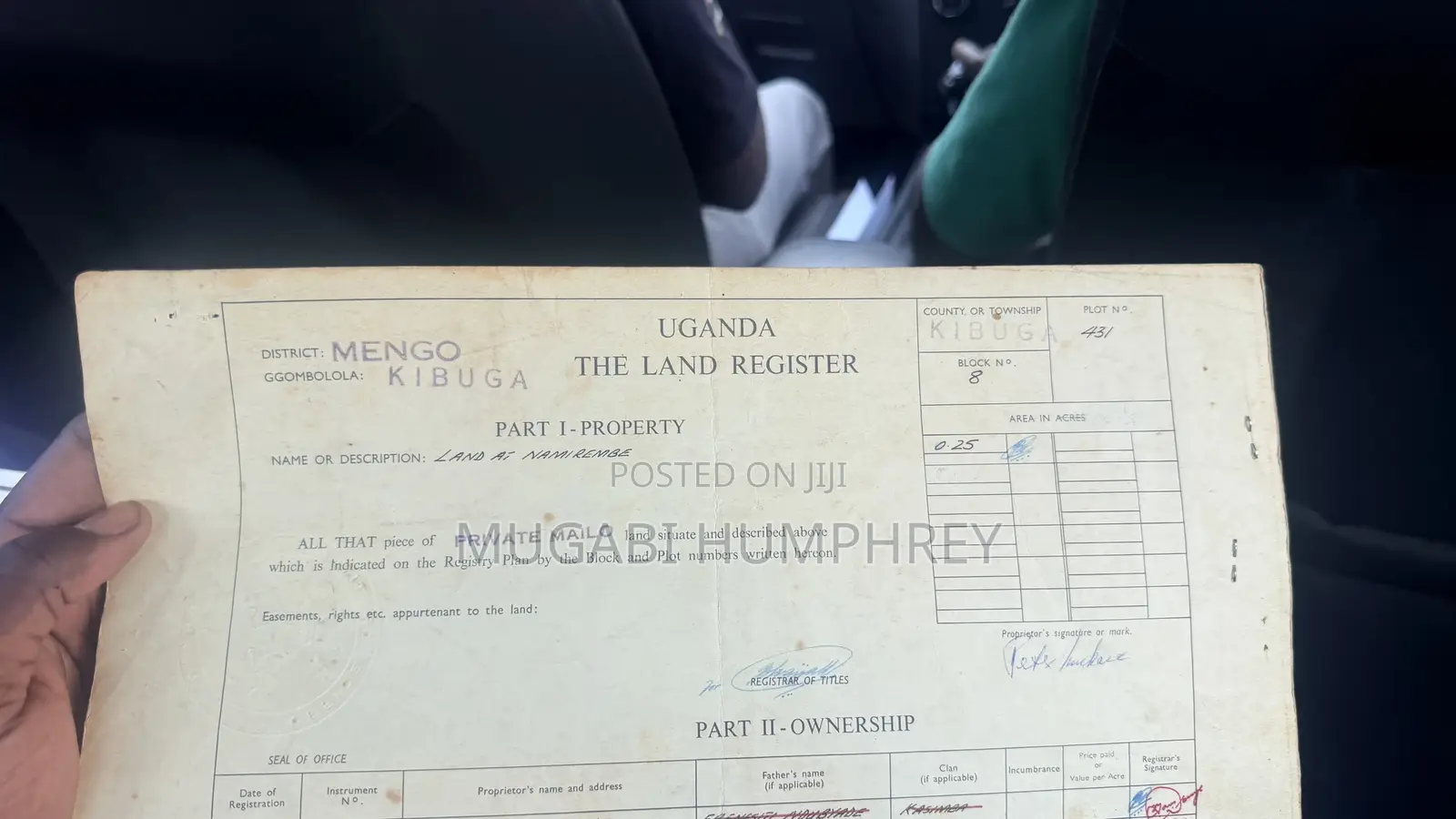 Land in Mengo 0.25 Acres