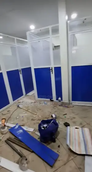 Clinic Aluminium Partitions and Glass and Board