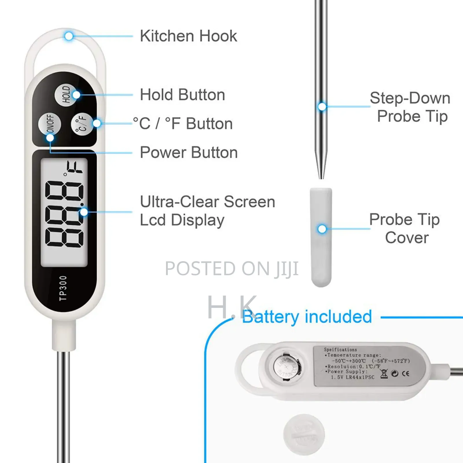 Digital Food Thermometer Tp300