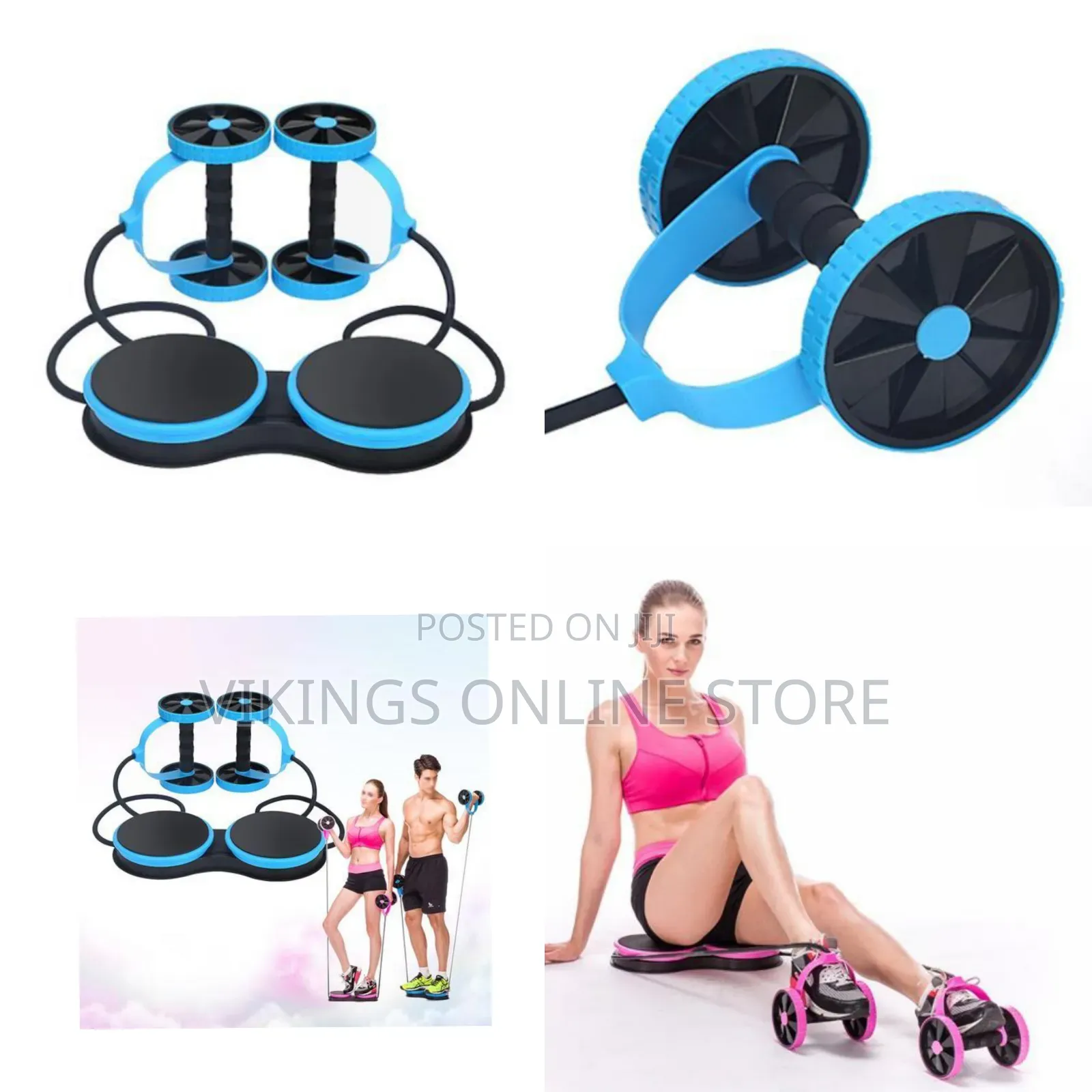 Revoflex Xtreme Abdominal Muscle Exercise Trainer Kit- Blue