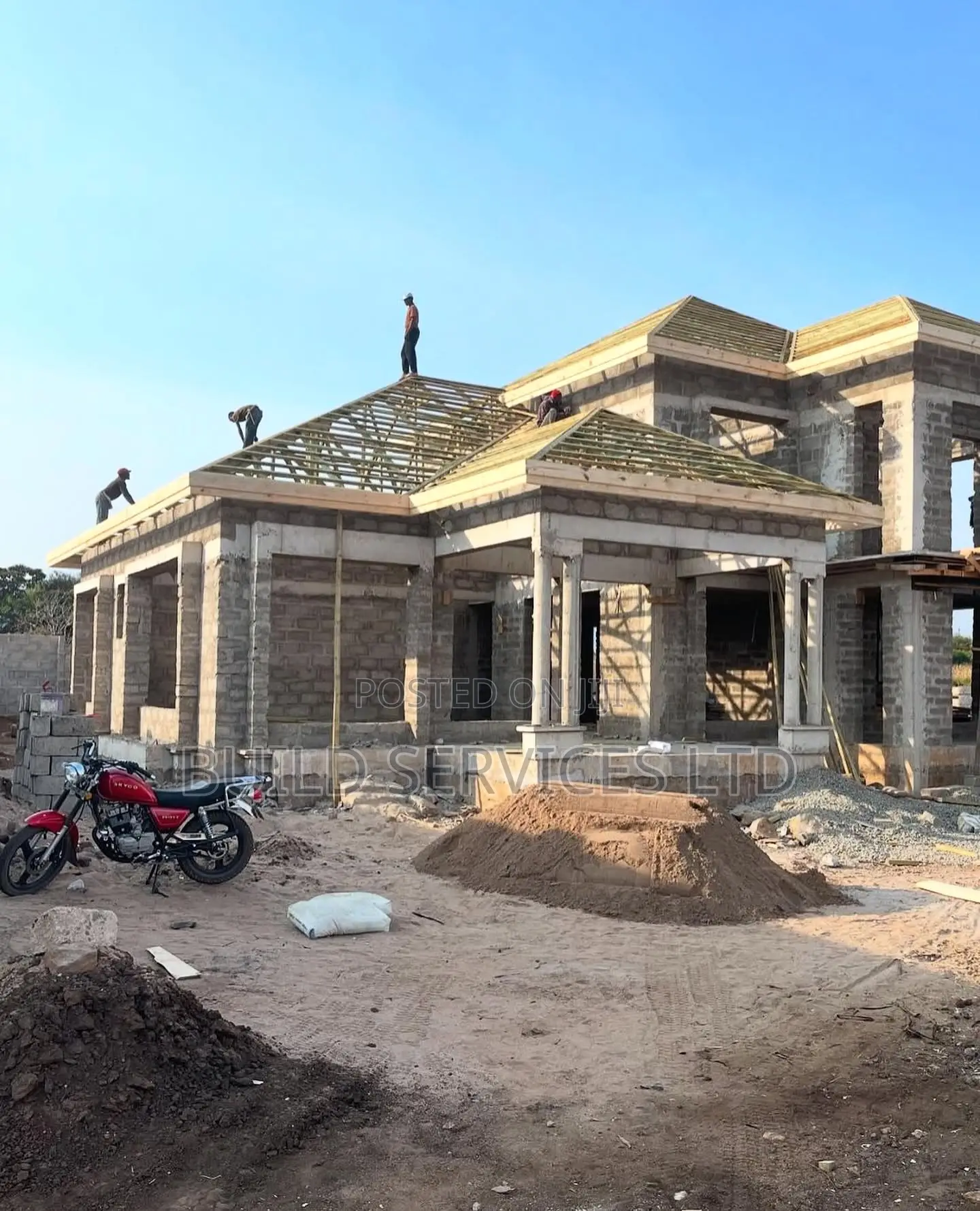 Bungalow Flat House Plan Design | Roofing Services