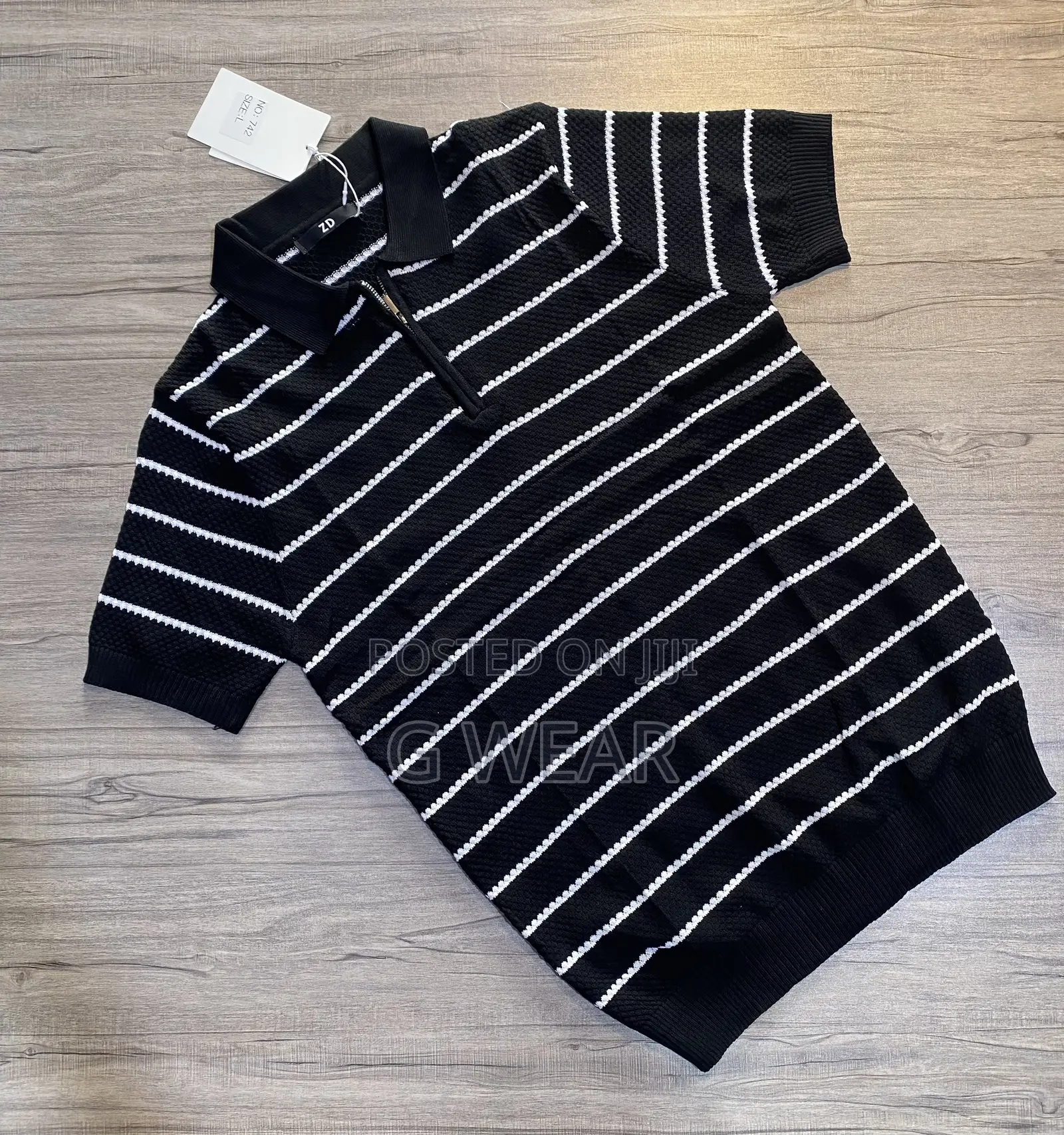 Stripped Knitted T-Shirts