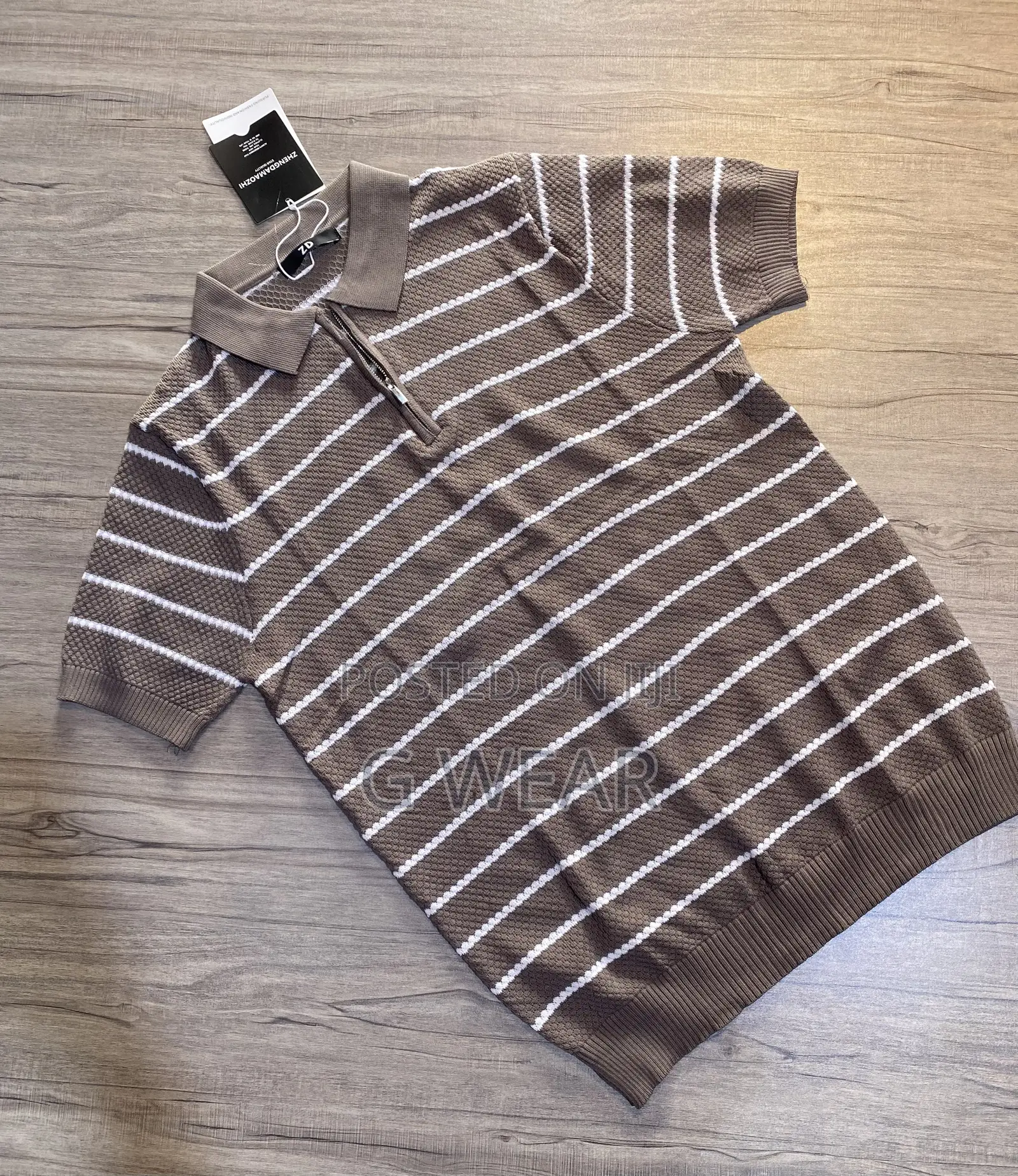 Stripped Knitted T-Shirts