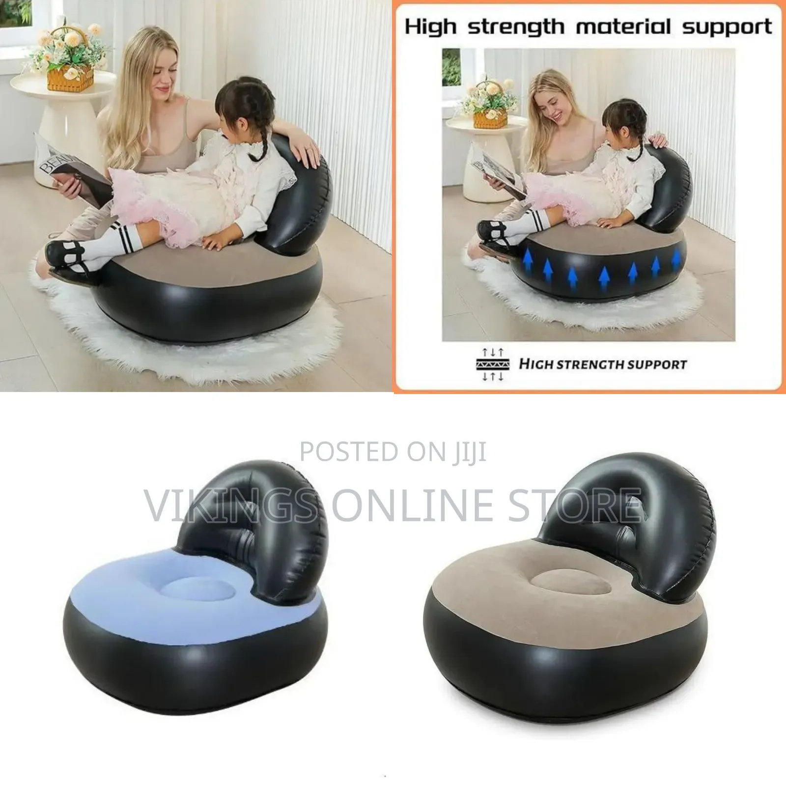 65 X 56 X 30 X26 Cm Baby Intex Inflatable Flocking Air Chair Kid's