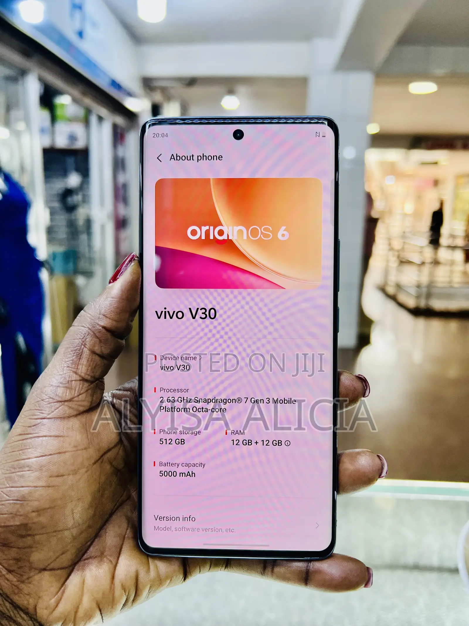 Vivo V30 5G 512 GB Silver