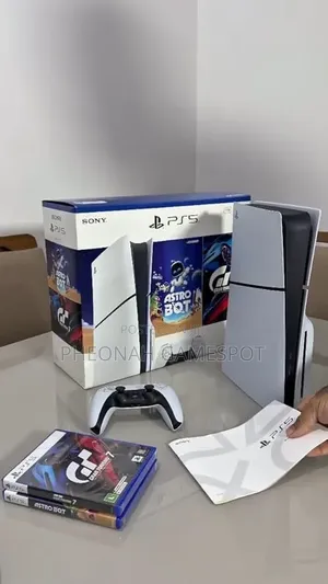 Brand New Ps5 Slim Disc Edition Bundle - Includes 2 Great Games