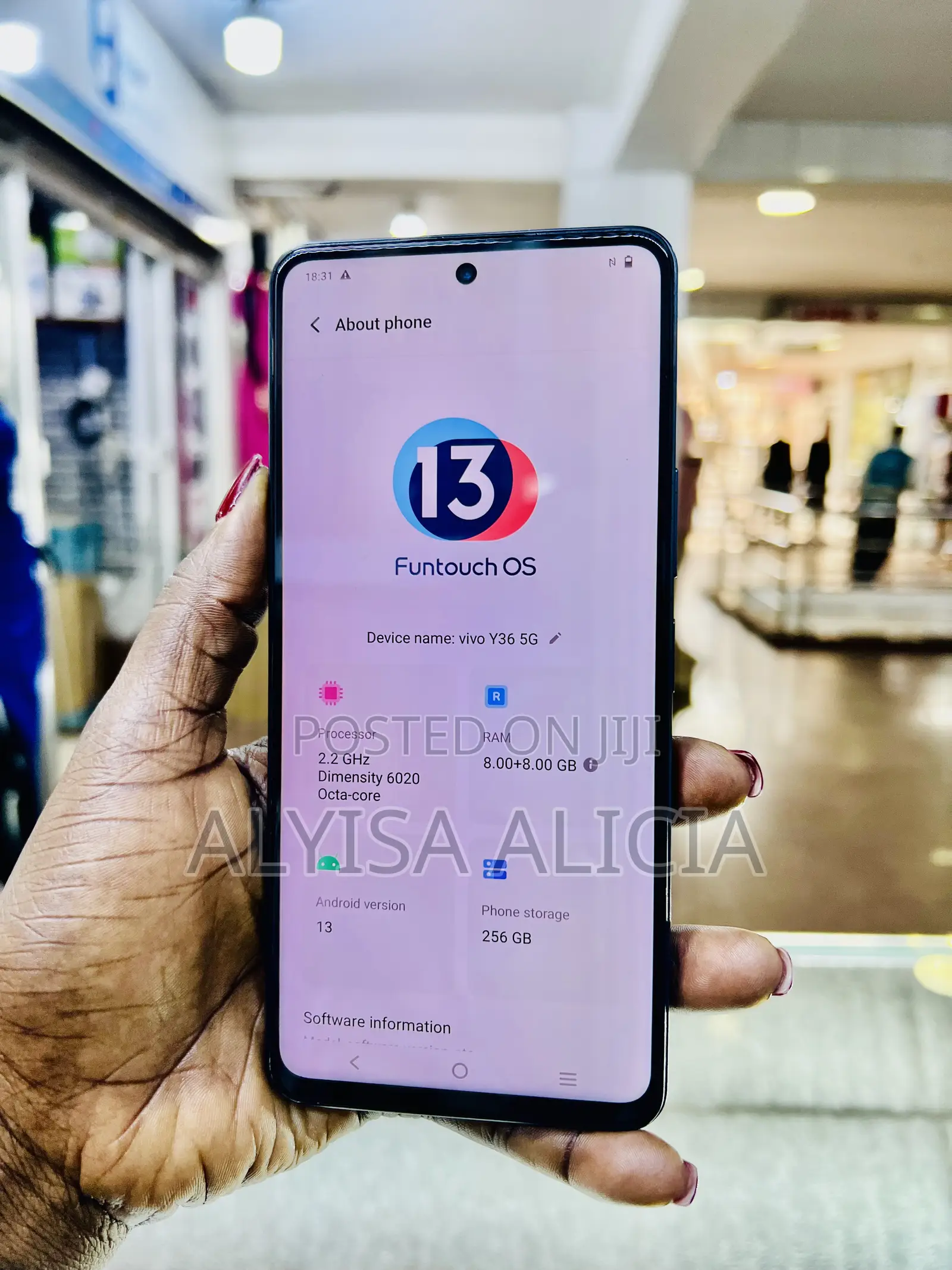 Vivo Y36 5G 256 GB Black