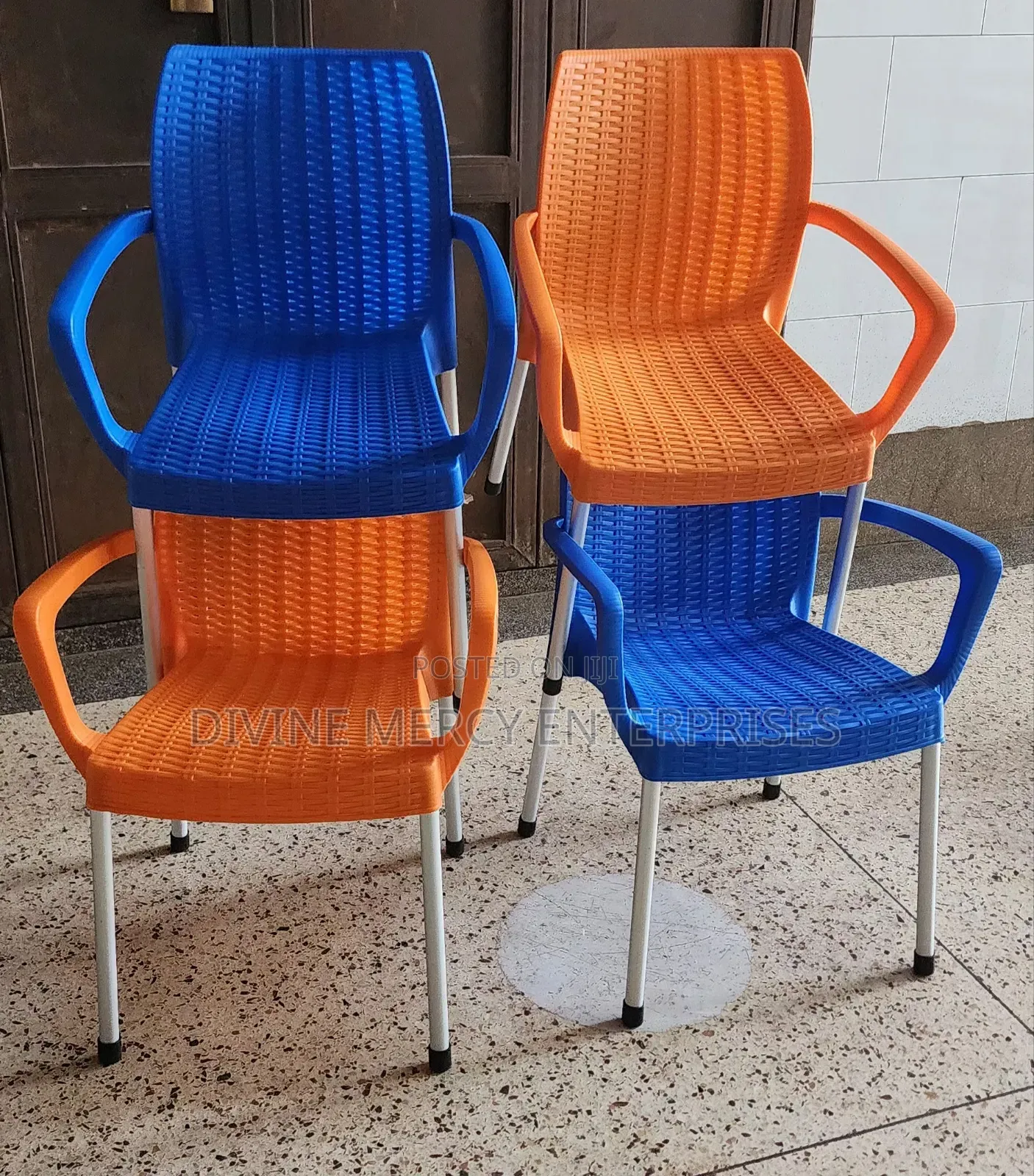 Noble Chair Mixed Colors Steel Legs