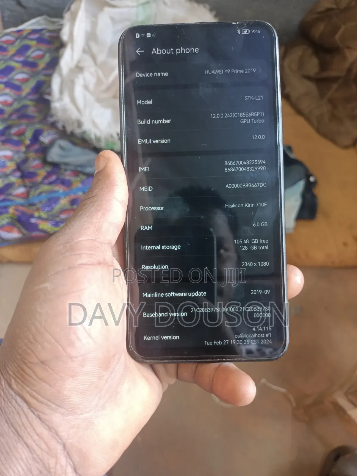 Huawei Y9 2019 128 GB Black