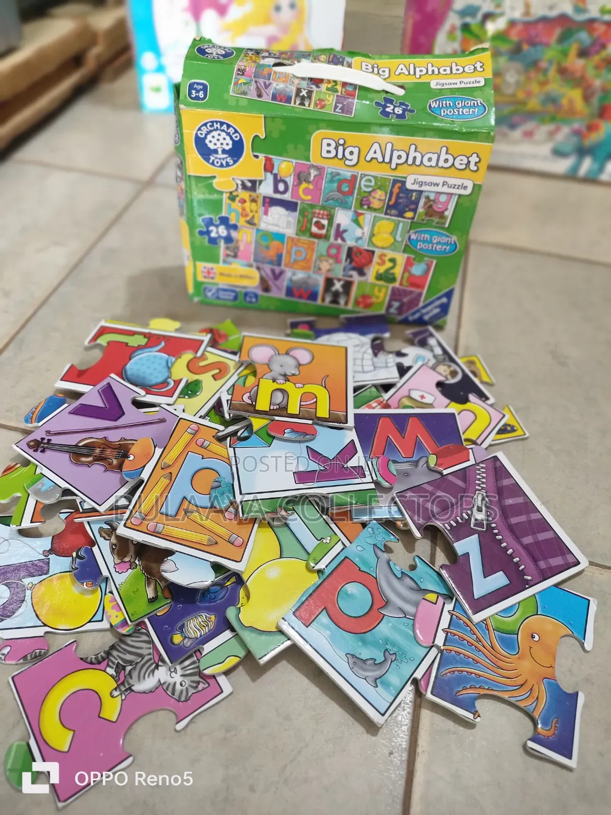 Uk Used Orchard Toys Big Alphabet Jigsaw Puzzle Set, 26 Chunky Pieces.