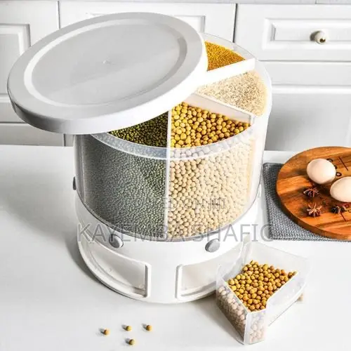 6-grid 360° Rotating Grain And Cereal Dispenser