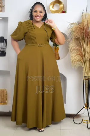 Classy Olive Green Maxi Dress