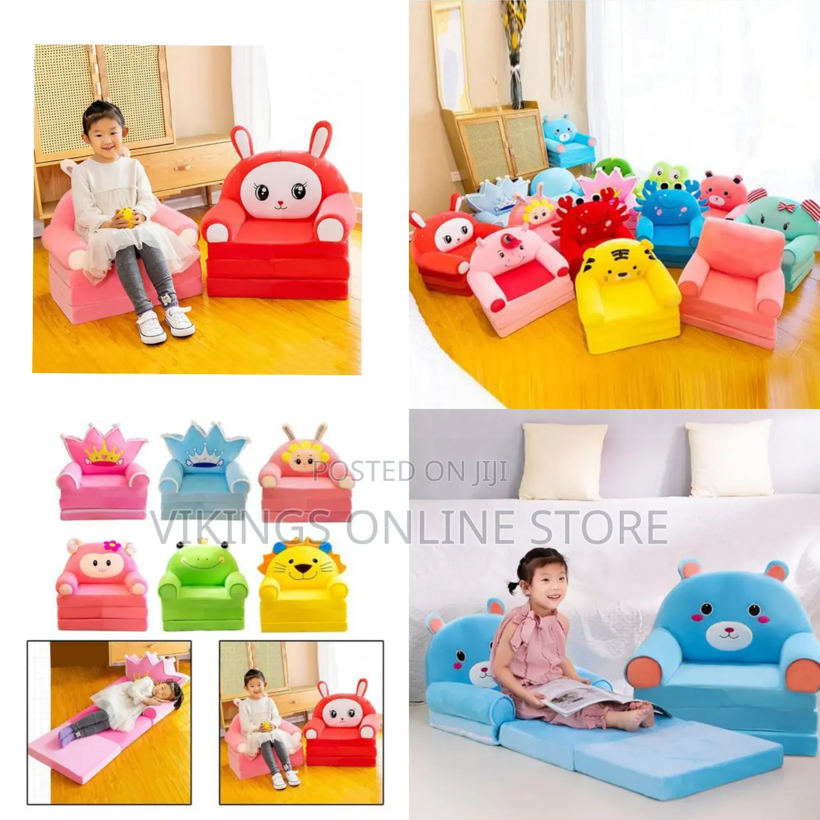 Kids Armchair Slipcover Foldable Washable Kids Sofa Cover