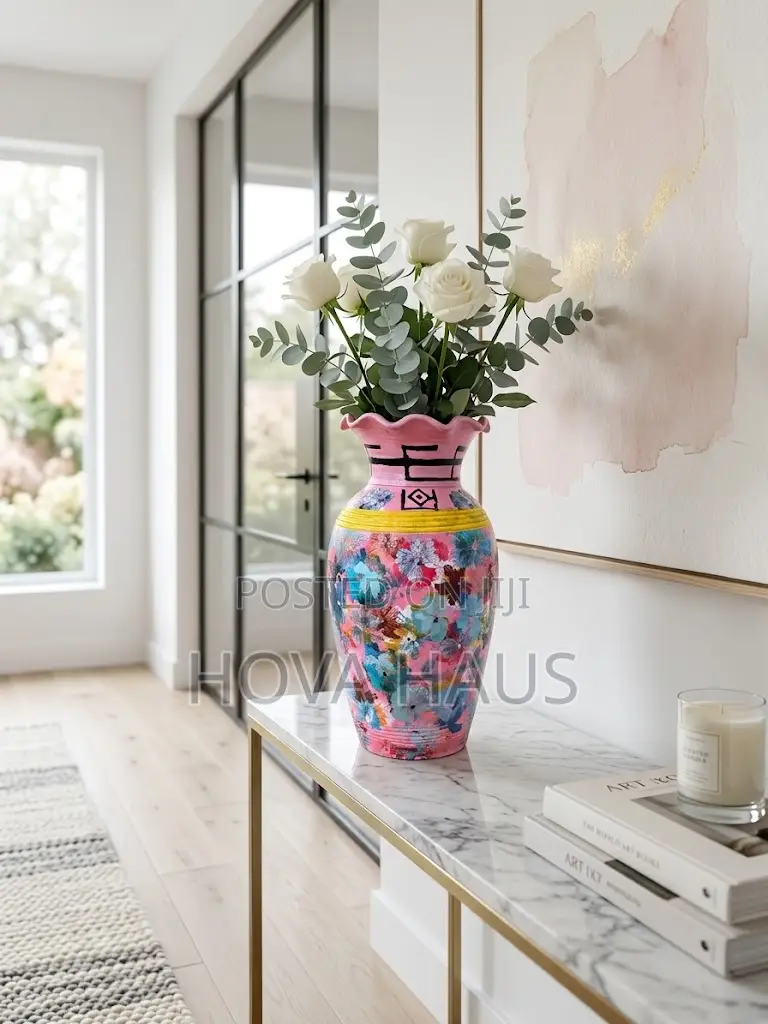Floral Pink Vase