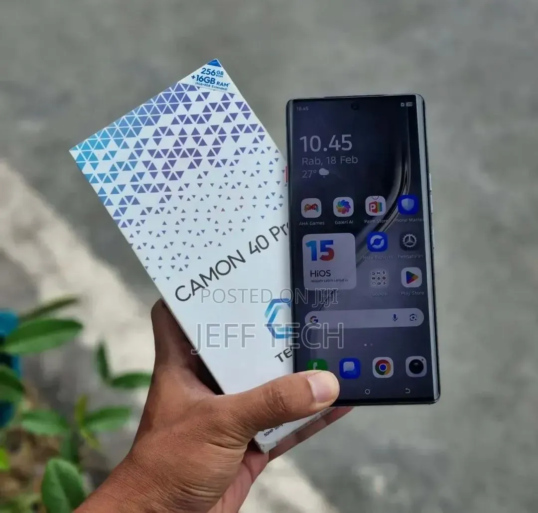 New Tecno Camon 40 Pro 5G 256 GB Black
