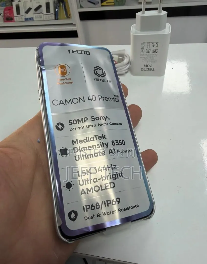 New Tecno Camon 40 Premier 256 GB White