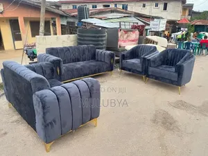 Nice Black Golden Sofa Set