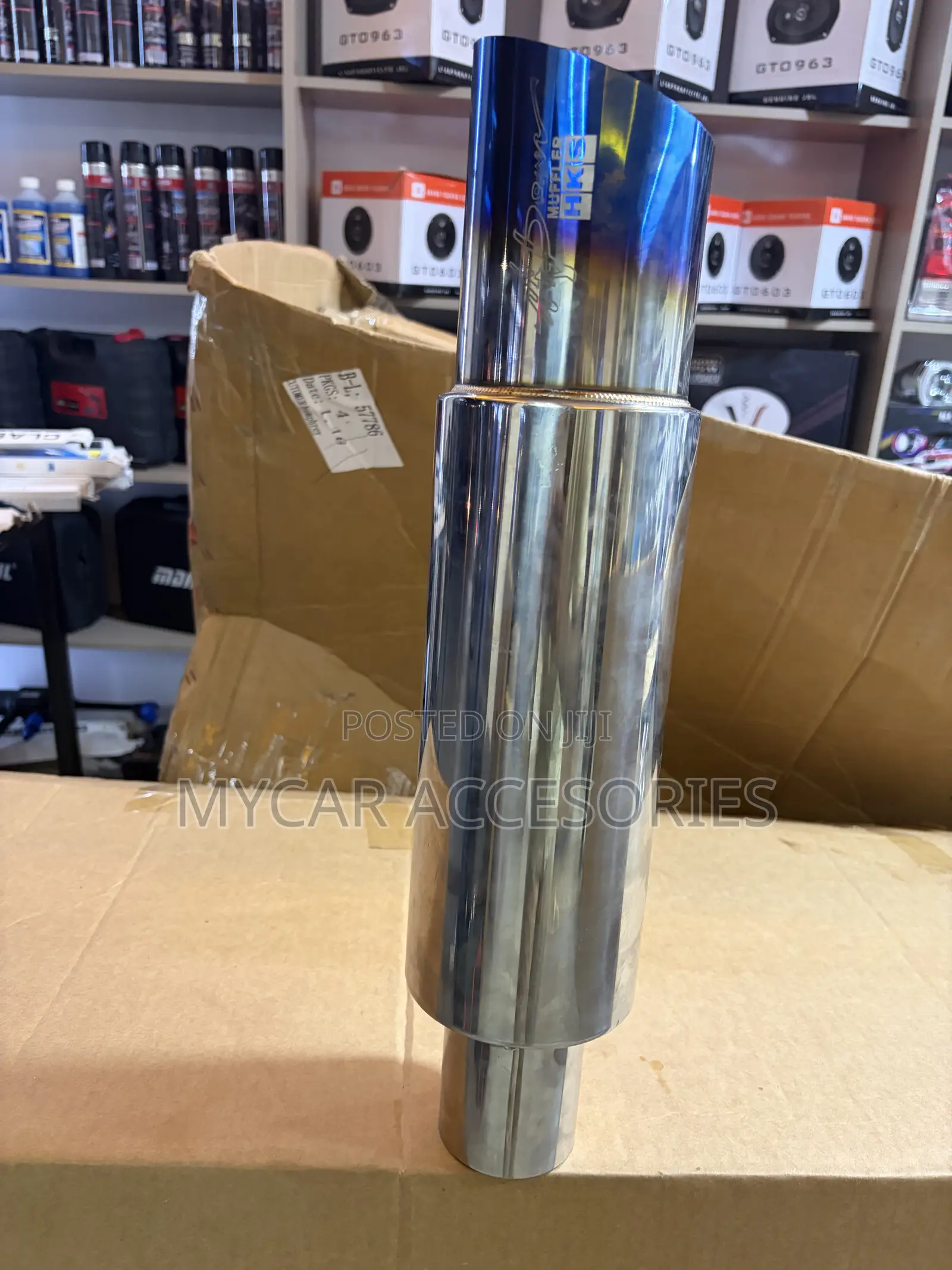 HKS Universal Stainless Hi Power 130mm Titanium Sound Muffler