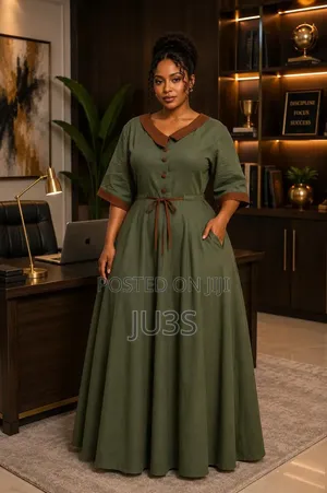 Shein Chikora Plus Size Olive Green Dress