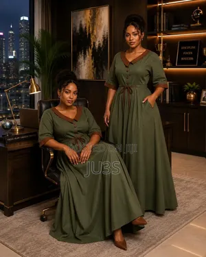 Shein Chikora Plus Size Olive Green Dress