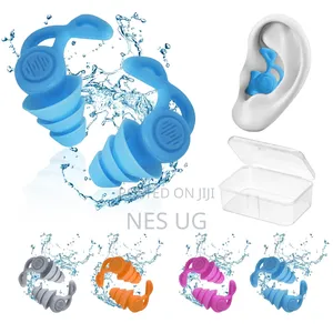 1pair Reusable Noise Cancellation Ear Plugs - Multicolour