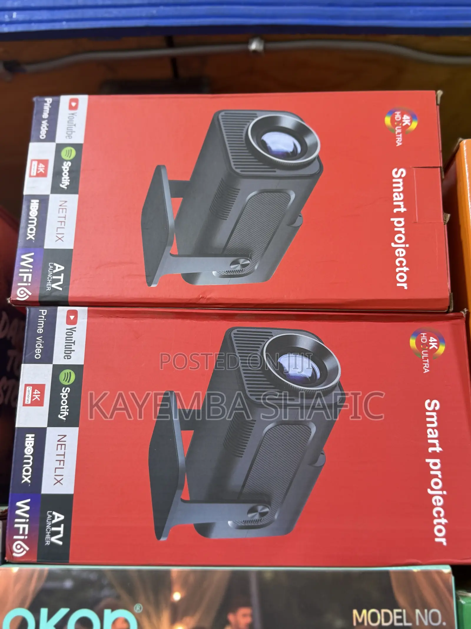 Mini Portable Smart Projector 1080p FHD ( Support Wifi 6)