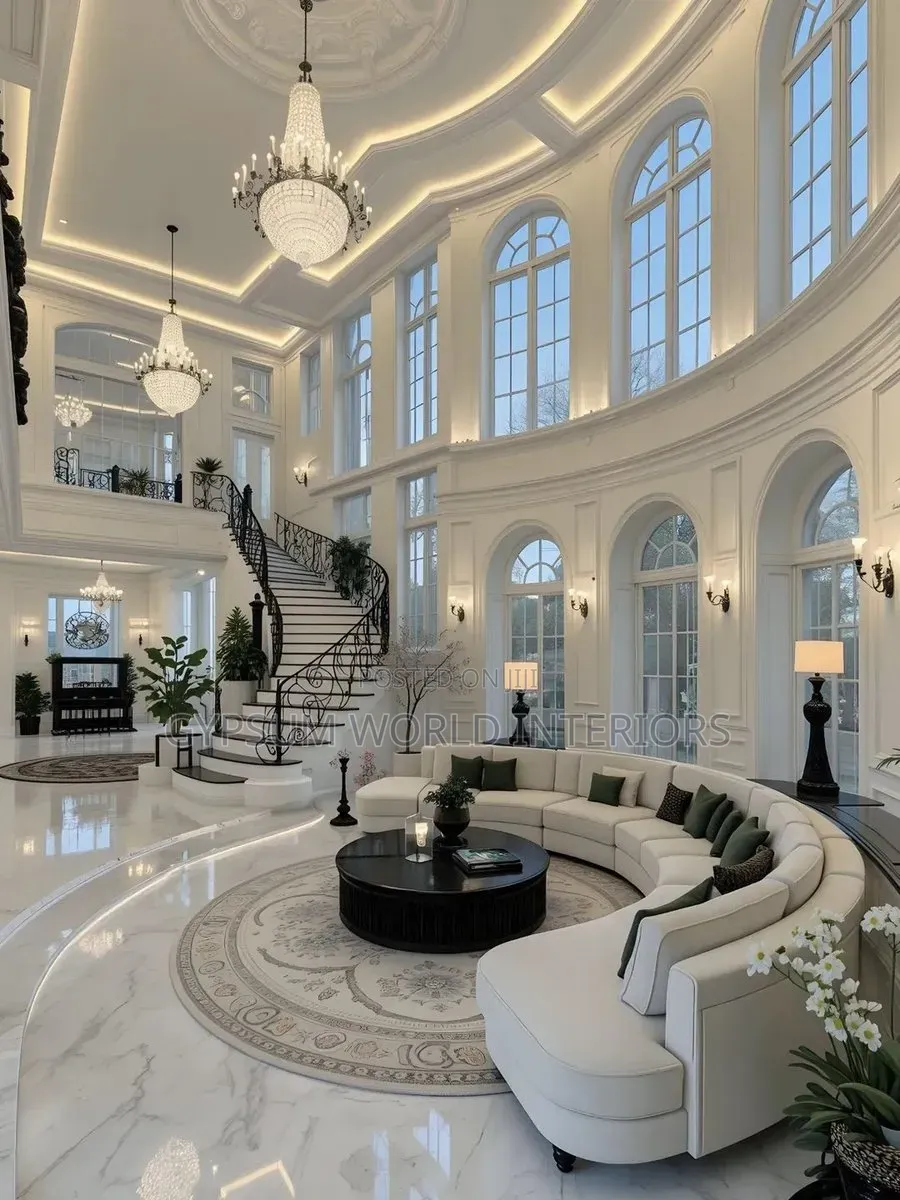 Gypsum Ceiling Design at Lubowa Mansion