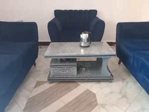 Furniture Blue Chairs and Table. The Blue Color of River Nile.