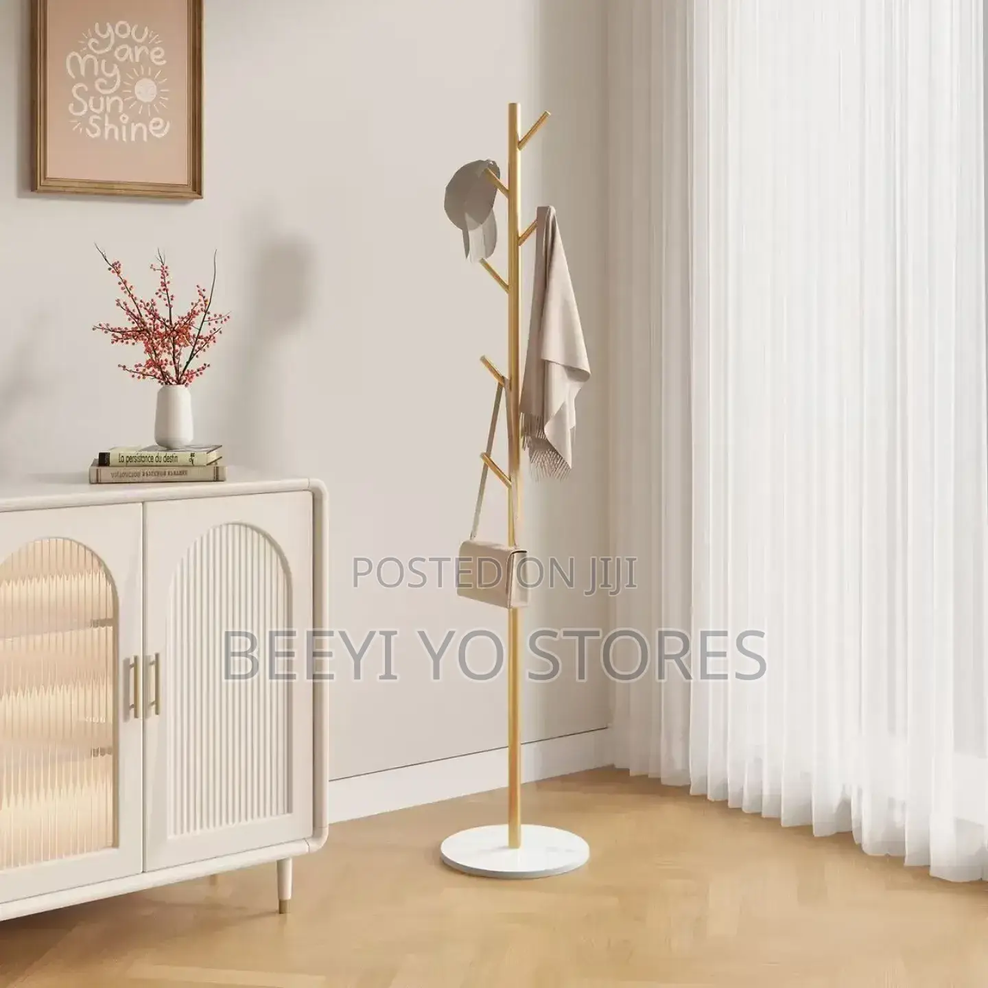 Elegant Standing Coat Hat Stand – Modern Minimalist Home Decor