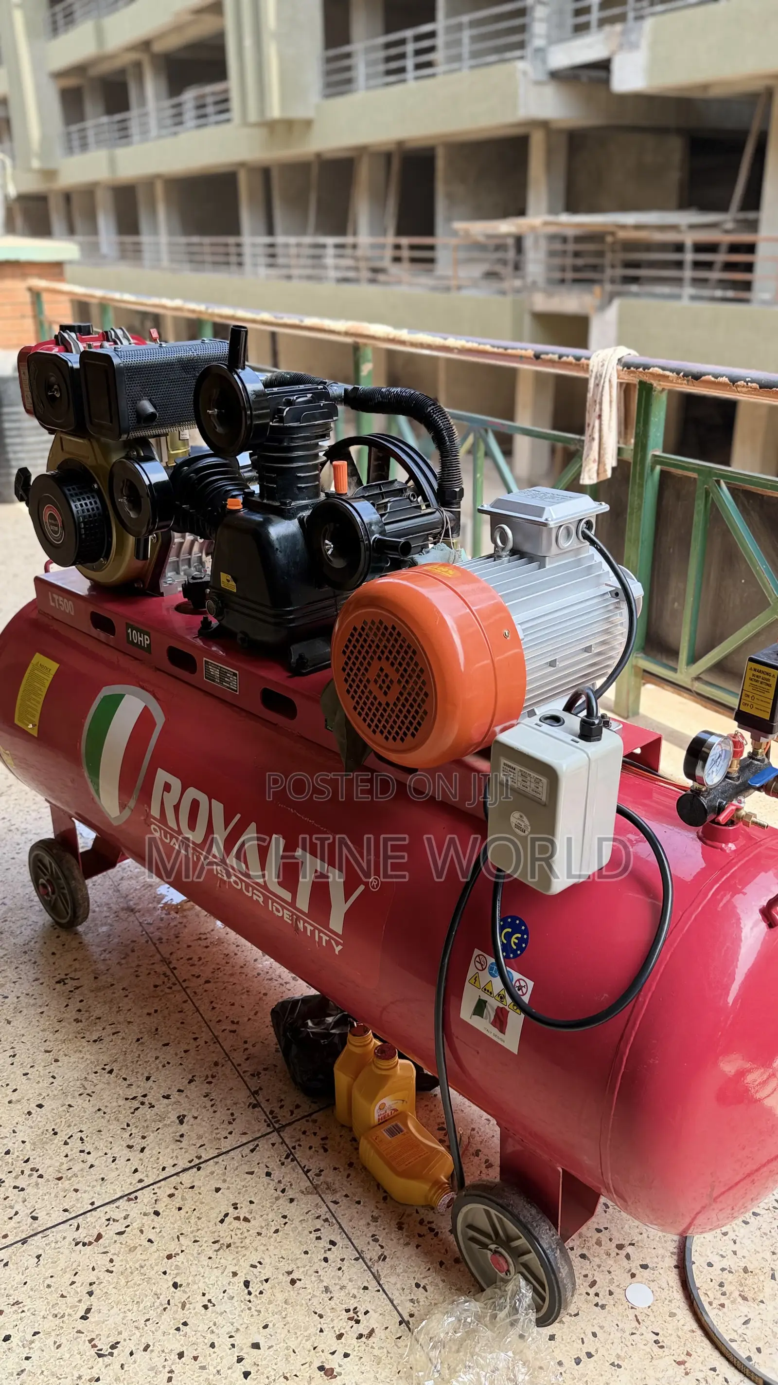 500litres Air Compressor Diesel and 3pharse Motor