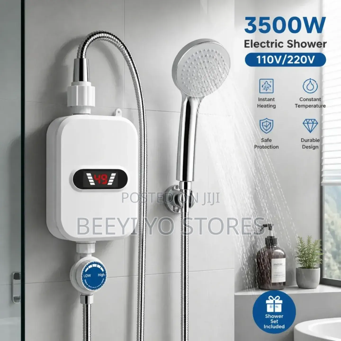 Portable Instant Tankless Water Heater – Ideal For Home Bathroom
