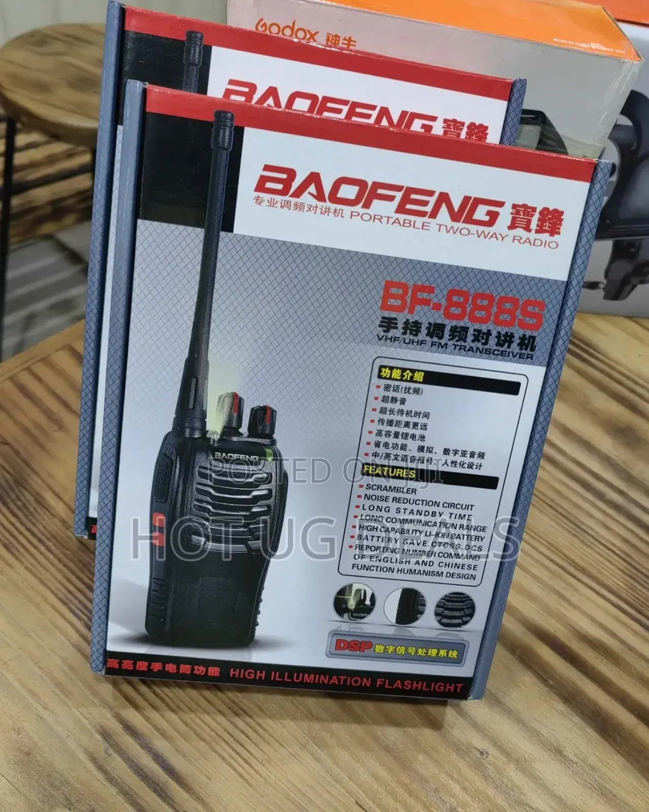 Baofeng Walkie Talkie Radio With, Usb-c Charge Port, Pair Of Two