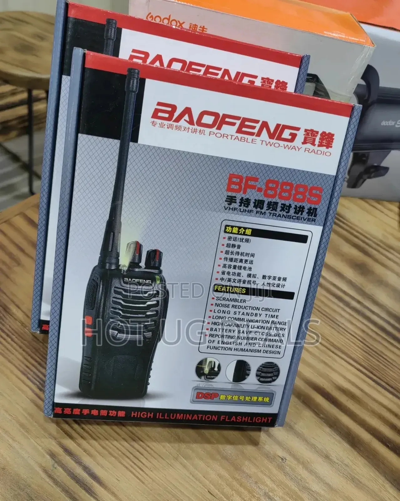 Baofeng Walkie Talkie Radio With, Usb-c Charge Port, Pair Of Two