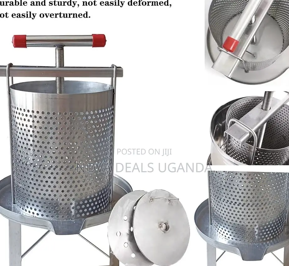 Portable Manual Honey Press Extractor Wax Machine Stainless Steel