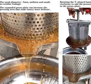 Portable Manual Honey Press Extractor Wax Machine Stainless Steel