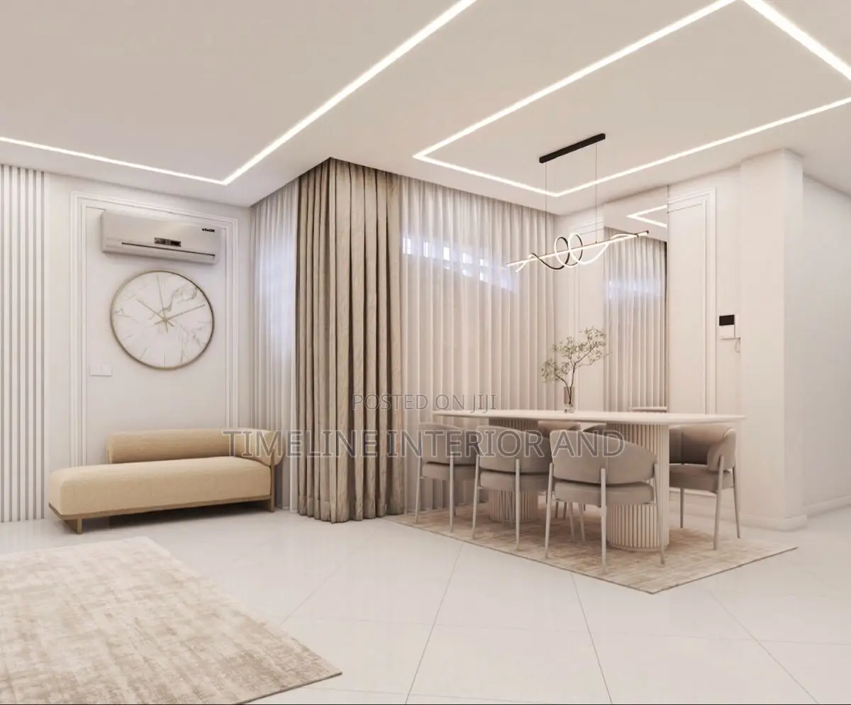 Rubaga Site Rubaga – Modern Flat Gypsum Ceiling + Led Lighting: