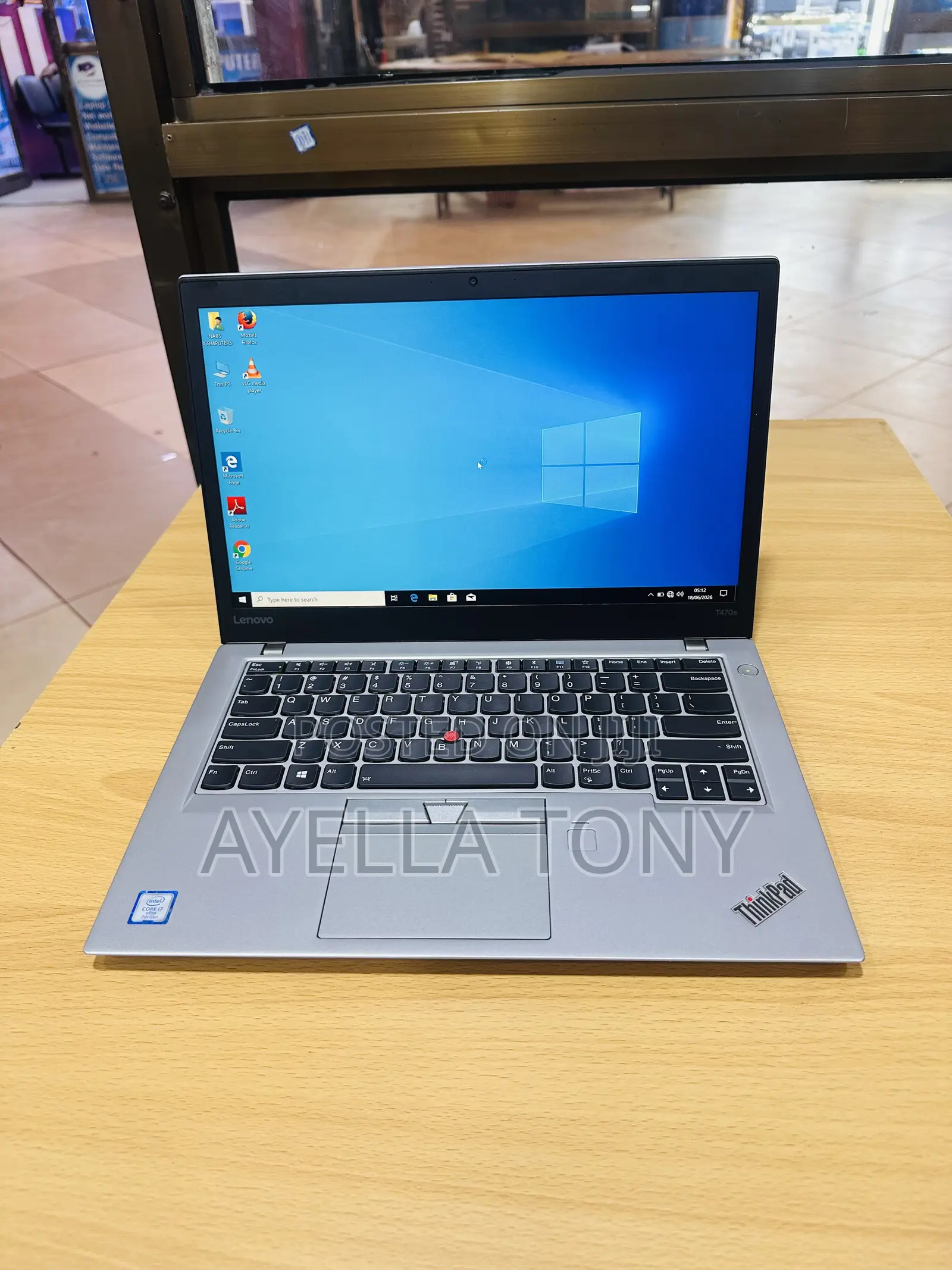 New Laptop Lenovo ThinkPad T470s 8GB Intel Core i7 SSD 256GB