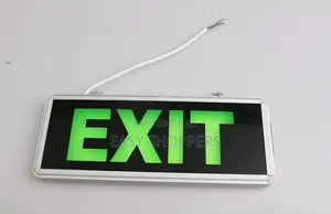 Wall-mounted Led Exit Sign With Lighting