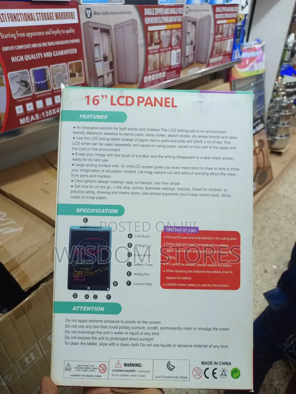16-Inch LCD Writing Tablet